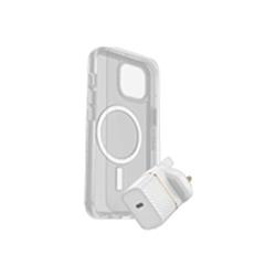 OtterBox iPhone 15 Symmetry Clear MagSafe Prem Glass USB-C Chgr 30W