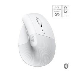 Logitech Lift-Mac Ergo Mouse - White/Grey