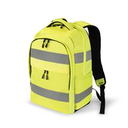Dicota Backpack HI-VIS 32-38 litre yellow