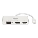 D-Link DUB-V310 - adapter - DisplayPort / HDMI / VGA - 11 cm