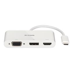 D-Link DUB-V310 - adapter - DisplayPort / HDMI / VGA - 11 cm