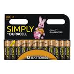 Duracell Simply AA Alkaline Batteries (Pack 12)