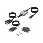 StarTech.com 13ft 2-Port USB to RS232 Serial Adapter