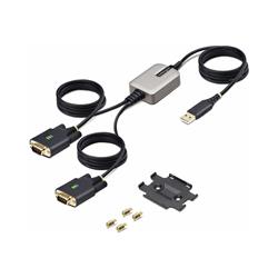 StarTech.com 13ft 2-Port USB to RS232 Serial Adapter