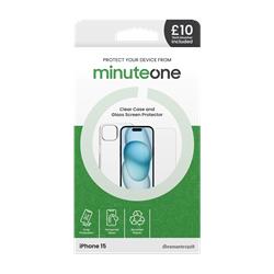 Minute One Case and Screen Protector for iPhone 15