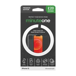 Minute One Premium Clear Case and Screen Protector for iPhone 11