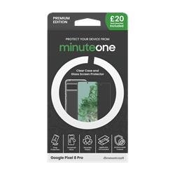 Minute One Premium Clear Case and Screen Protector for Pixel 8 pro