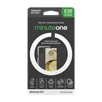 Minute One Premium ClearCase and Screen Protector for Motorola G14 Grey
