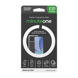Minute One Premium ClearCase Screen Protector Motorola G84 Midnight Blue