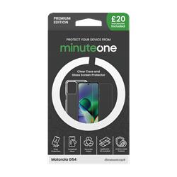 Minute One Premium ClearCase Screen Protector Motorola G54 Midnight Blue