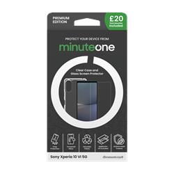 Minute One Premium ClearCase & Screen Protector SonyXperia 10VI5G Black