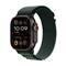 Apple Watch Ultra 2 GPS + Cellular 49mm Black Titanium Case with Dark Green Alpine Loop - Large