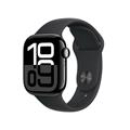 Apple Watch Series 10 GPS 42mm Jet Black Aluminium Case with Black Sport Band - S/M