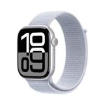 Apple Watch Series 10 GPS + Cellular 46mm Silver Aluminium Case with Blue Cloud Sport Loop