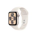 Apple Watch SE GPS 40mm Starlight Aluminium Case with Starlight Sport Band - M/L
