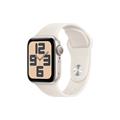 Apple Watch SE GPS 44mm Starlight Aluminium Case with Starlight Sport Band - M/L
