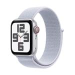 Apple Watch SE GPS + Cellular 40mm Silver Aluminium Case with Blue Cloud Sport Loop