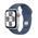 Apple Watch SE GPS + Cellular 40mm Silver Aluminium Case with Denim Sport Band - S/M
