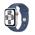 Apple Watch SE GPS + Cellular 44mm Silver Aluminium Case with Denim Sport Band - M/L