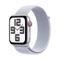 Apple Watch SE GPS + Cellular 44mm Silver Aluminium Case with Blue Cloud Sport Loop