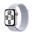 Apple Watch SE GPS + Cellular 44mm Silver Aluminium Case with Blue Cloud Sport Loop
