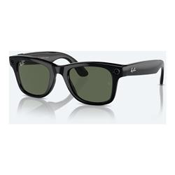 Ray-Ban | Meta Stories Meta Wayfarer Large - Shiny Black / Green - Grade A
