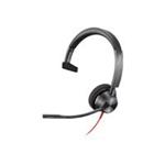 Poly Blackwire 3310 headset - on-ear - wired - USB-A - black