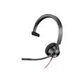 Poly Blackwire 3310 headset - on-ear - wired - USB-A - black