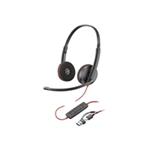 Poly Blackwire 3220 headset - on-ear - wired - USB-C - black