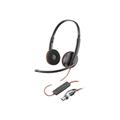 Poly Blackwire 3220 headset - on-ear - wired - USB-C - black