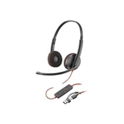 Poly Blackwire 3220 headset - on-ear - wired - USB-C - black