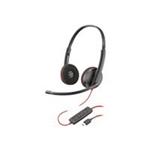 Poly Blackwire 3220 headset - on-ear - wired - USB-C - black