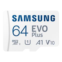 Samsung EVO Plus 64GB microSDXC UHS-I Class10 (microSDXC to SD adapter included)