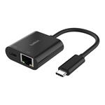 Belkin Network Adapter - USB-C - Gigabit Ethernet x 1 + USB-C (power only) x 1