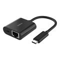 Belkin Network Adapter - USB-C - Gigabit Ethernet x 1 + USB-C (power only) x 1