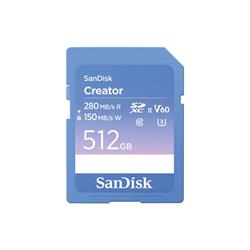SanDisk Creator - flash memory card - 512 GB - SDXC UHS-II