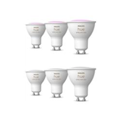 Philips Hue 4.2W GU10 Colour Smart LED 3-Pack Bulbs
