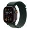 Apple Grade A Watch Ultra 2 Black Titanium with Alpine Loop - Dark Green Medium Band
