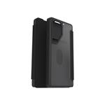 OtterBox React Folio Series for Samsung Galaxy S25 Ultra - Black Crystal (Clear/Black)