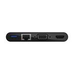 Belkin USB-C Multimedia Adapter (GBE, HDMI, VGA, USB-A) - Black