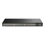 D-Link 52-Port Gigabit Stackable PoE+ Smart Managed  Switch with 4 x 10G SFP+ Ports