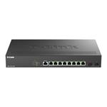 D-Link 10-Port Multi-Gigabit Smart Managed PoE+ Switch 8 multi-Gigabit 2.5G PoE and 2 10G SFP+ ports