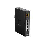 D-Link 5 Port Unmanaged Switch 4 x 10/100/1000BaseT(X) ports (4 PoE) & 1 x 100/1000BaseSFP ports