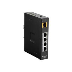 D-Link 5 Port Unmanaged Switch 4 x 10/100/1000BaseT(X) ports (4 PoE) & 1 x 100/1000BaseSFP ports