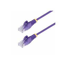 StarTech.com 15m Purple Slim CAT6 Cable