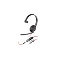 Poly Blackwire 5210 - headset - 3.5 mm jack, USB-C