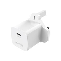 Zagg Mophie Essentials Power Adapter 30W USB-C GaN White UK