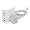 Zagg Wall Adapter USB-C/USB-A 120W 4-port GaN White UK