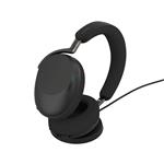 Jabra Evolve3 85 MS, Link 390 USB-A, Black, with Wireless Charging Pad