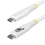StarTech.com 2m USB-C Cable, USB4 20Gbps - White